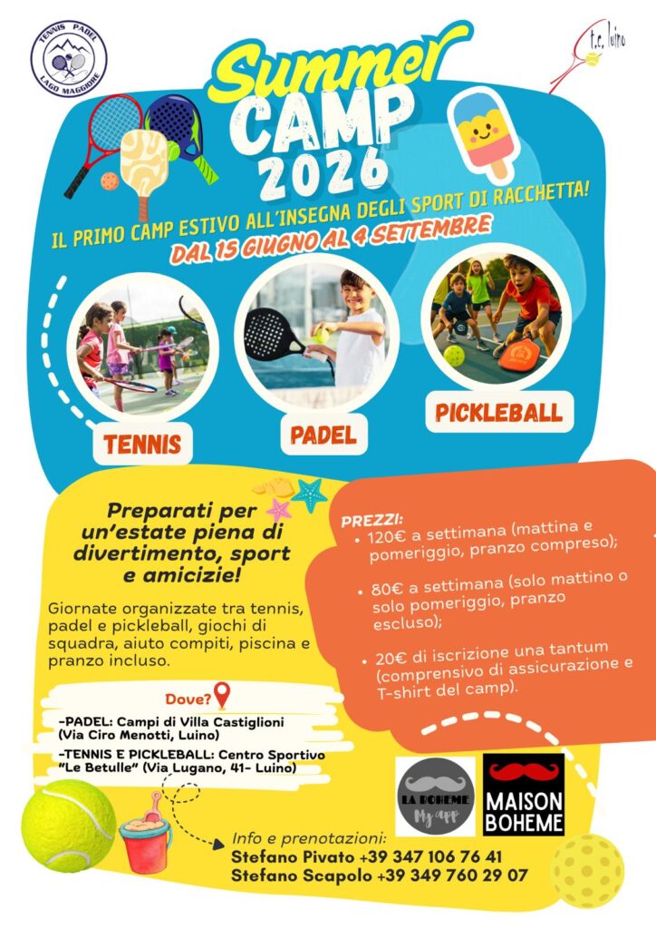 TENNIS SUMMER CAMP 2026